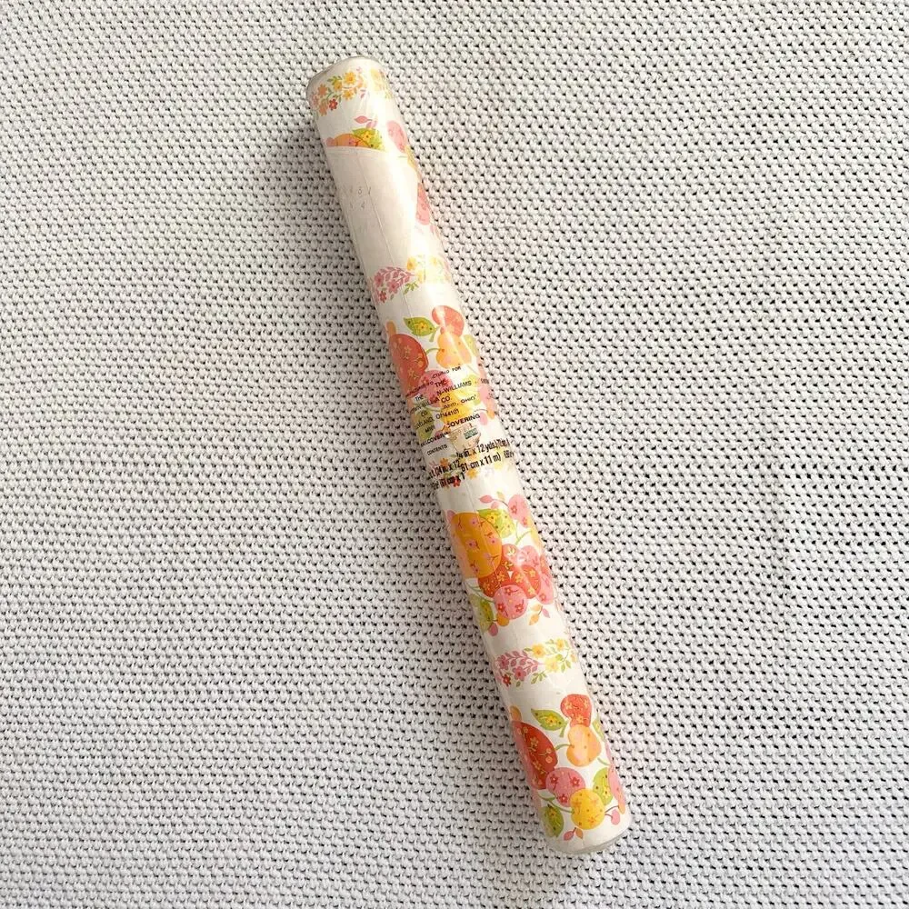 Sherwin Williams Vintage Mod MCM Floral Print Fruit Wallpaper Kitchen New Roll